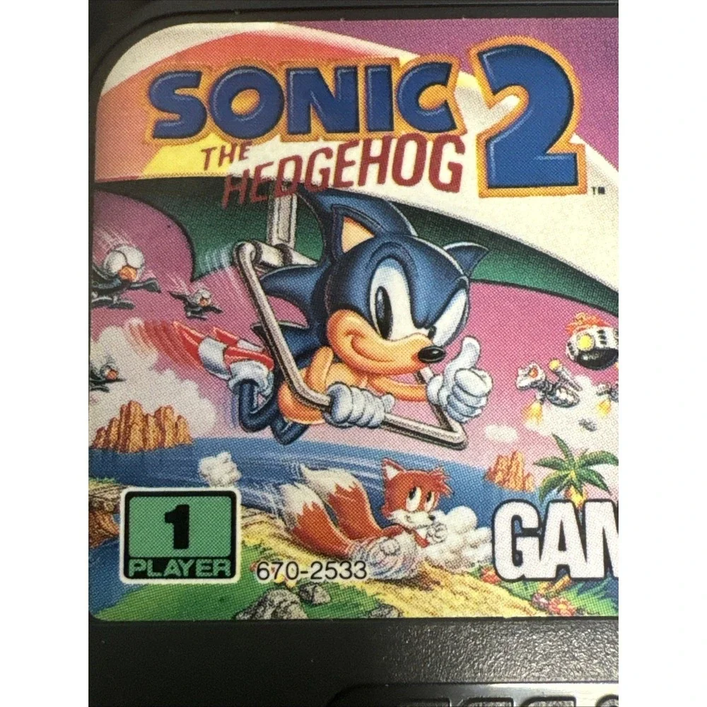 SEGA Sonic the Hedgehog 2 Platformer Sega Game Gear 1 Player with Case Untested